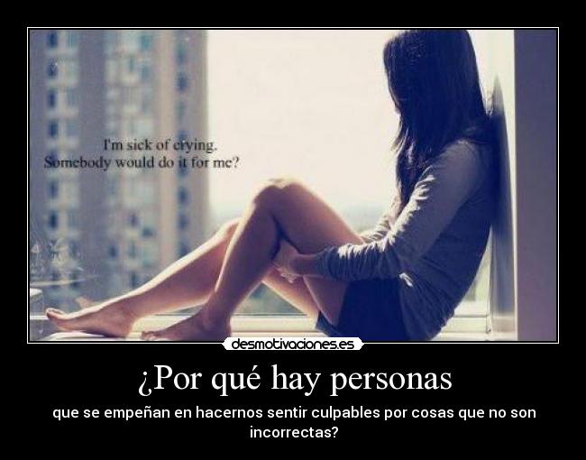 ¿Por qué hay personas -