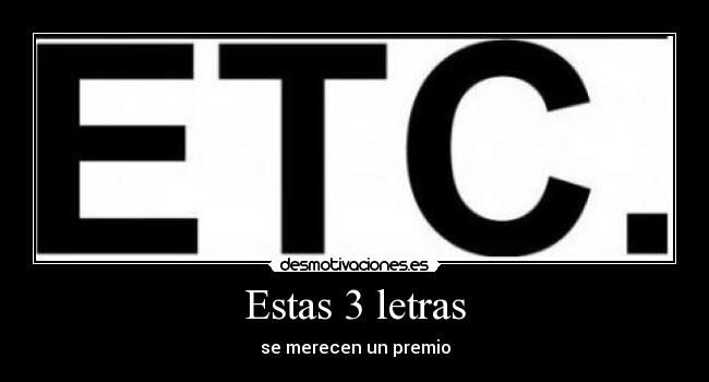Estas 3 letras -