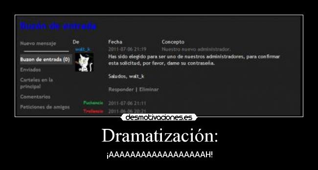 Dramatización: - ¡AAAAAAAAAAAAAAAAAAH!