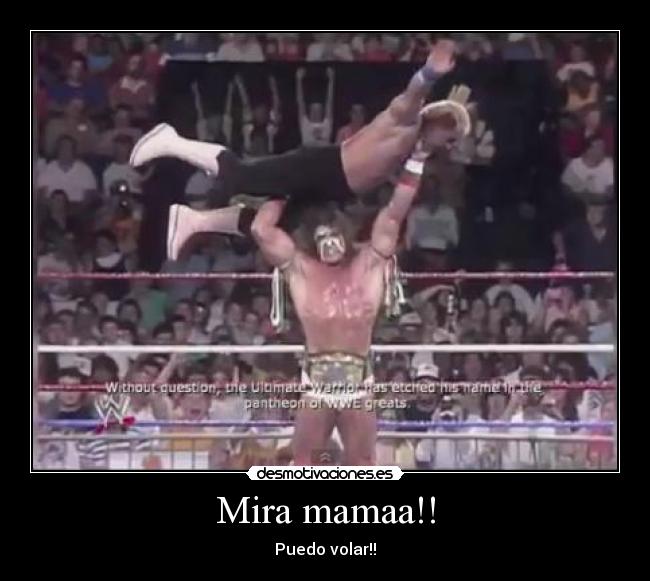 Mira mamaa!! - Puedo volar!!