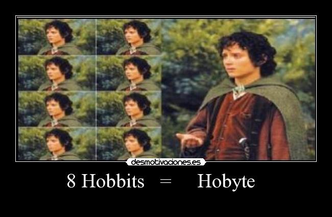 8 Hobbits = Hobyte -