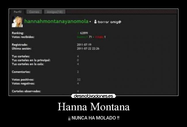 Hanna Montana - ¡¡ NUNCA HA MOLADO !!