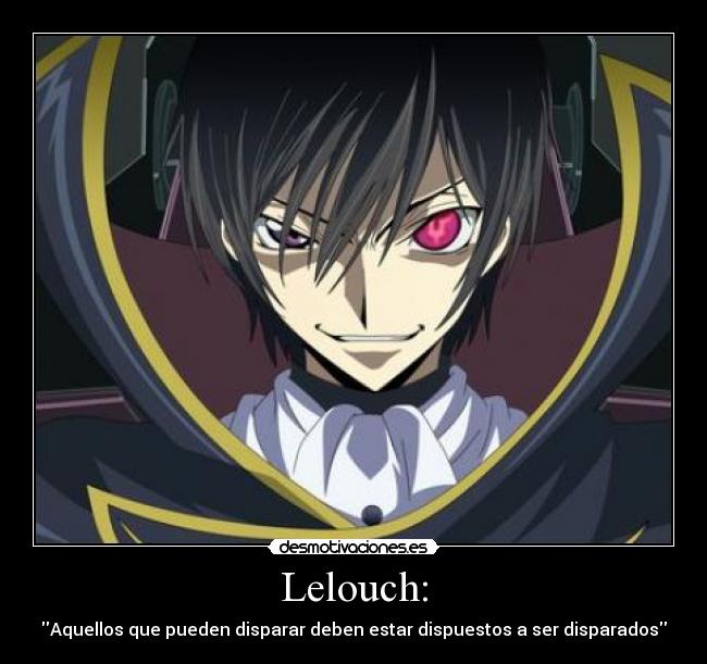 carteles code geass lelouch desmotivaciones
