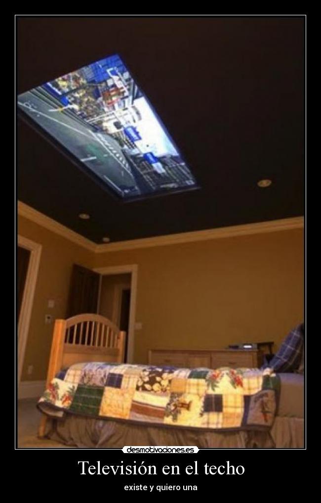 Televisión en el techo -