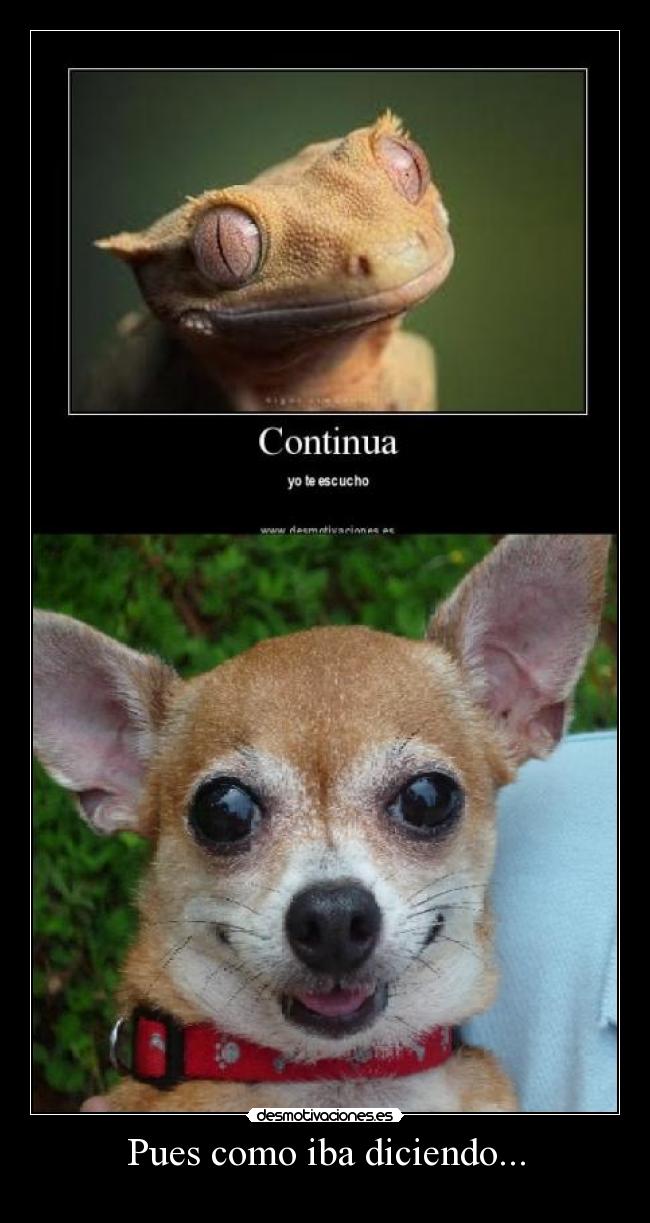 Pues como iba diciendo... - 