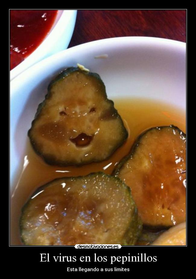 carteles virus pepinillos infeccion desmotivaciones