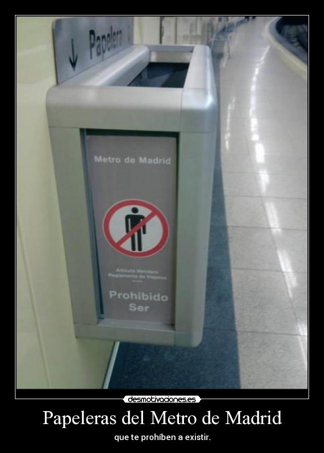Papeleras del Metro de Madrid - 