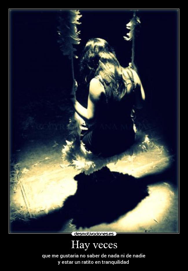 Hay veces -