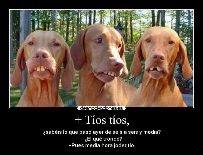 + Tíos tíos, -