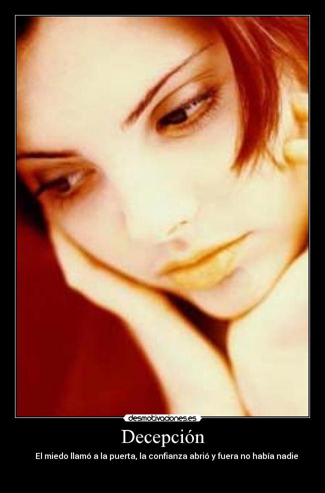 carteles decepcion miedo confianza miedo desmotivaciones