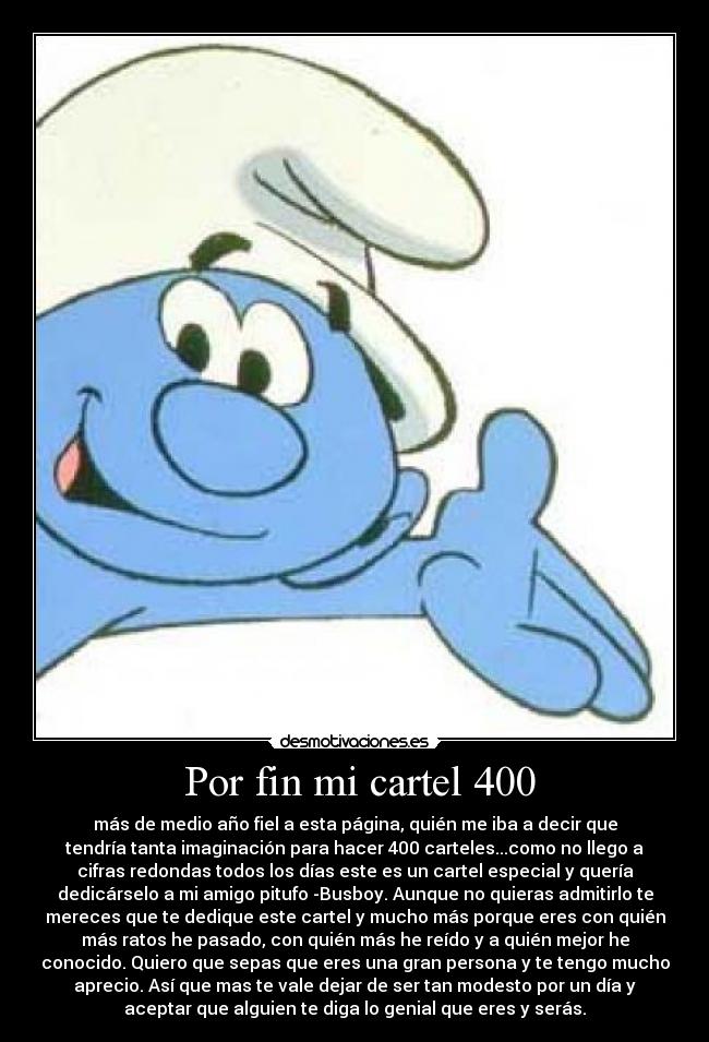  Por fin mi cartel 400 - 