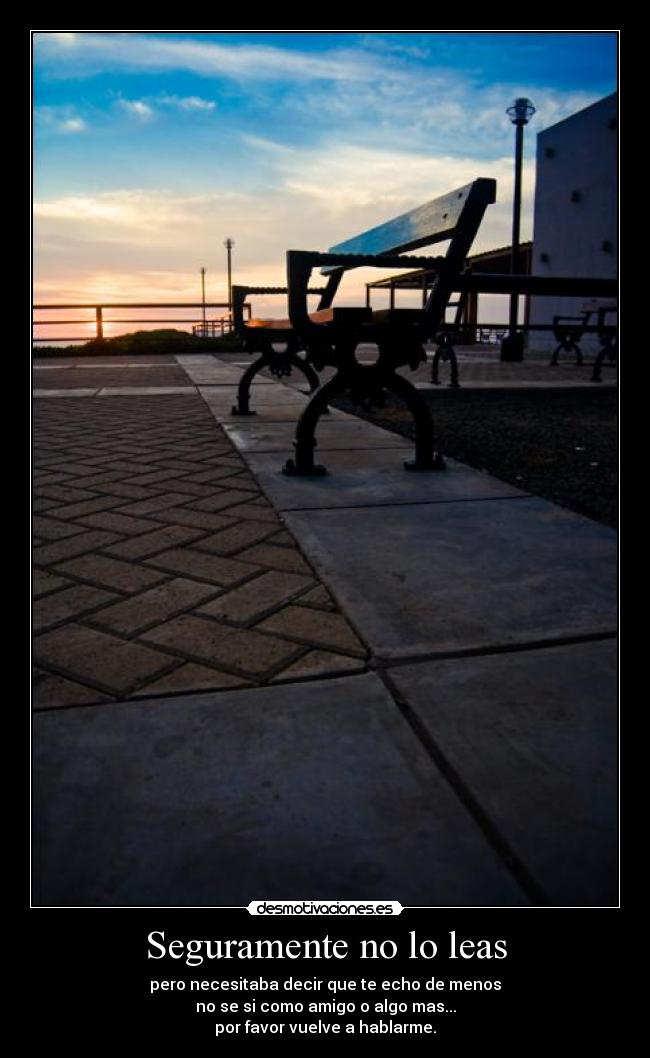 Seguramente no lo leas -