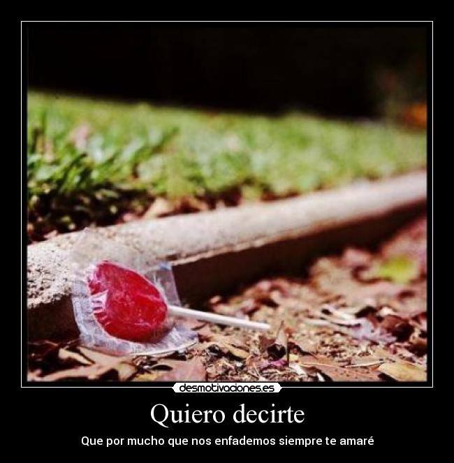 Quiero decirte - 