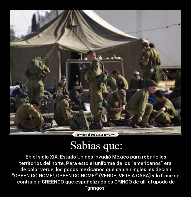 carteles gringos sabias que green go soldados sexo pene desmotivaciones