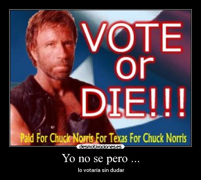 Yo no se pero ... -  lo votaría sin dudar