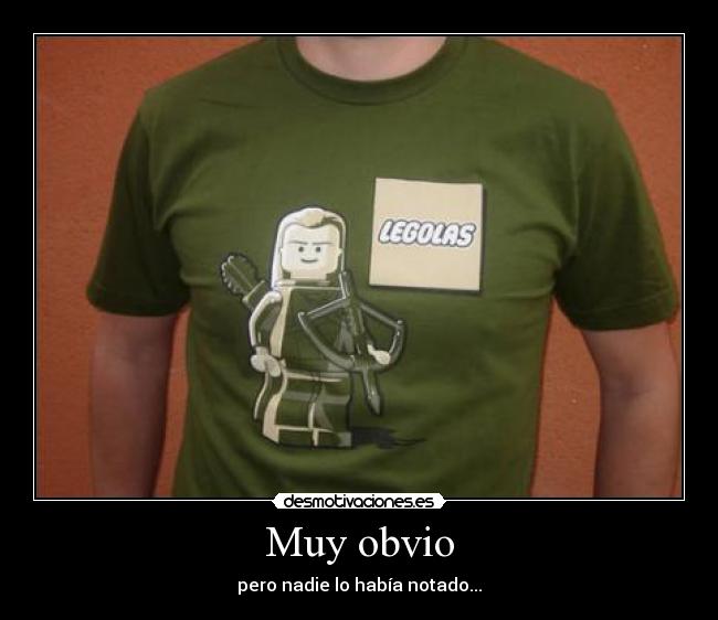 carteles legolas lego obvio blasito desmotivaciones