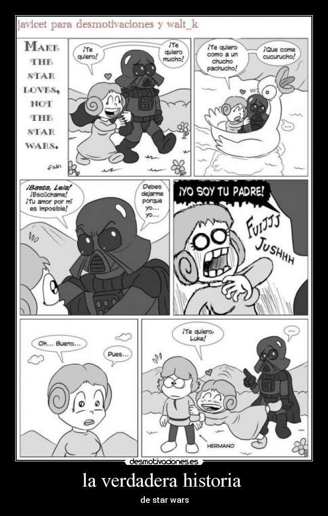la verdadera historia  - de star wars