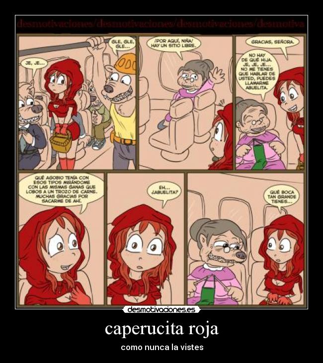 caperucita roja - como nunca la vistes