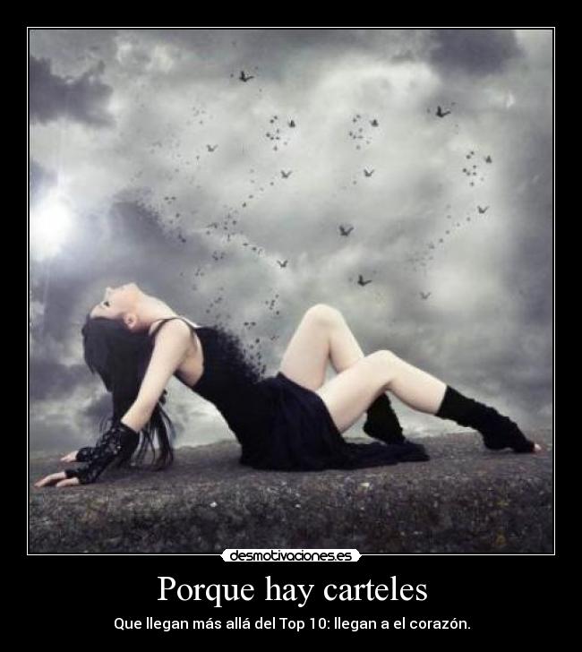 Porque hay carteles -