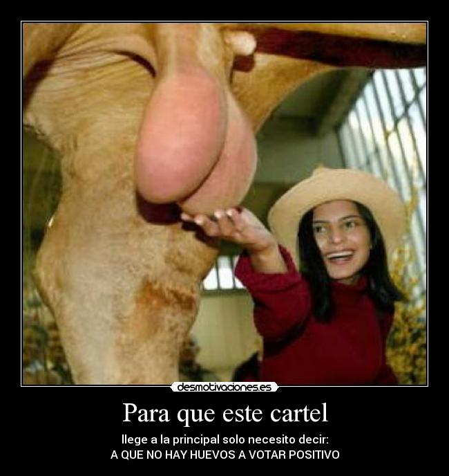 Para que este cartel -