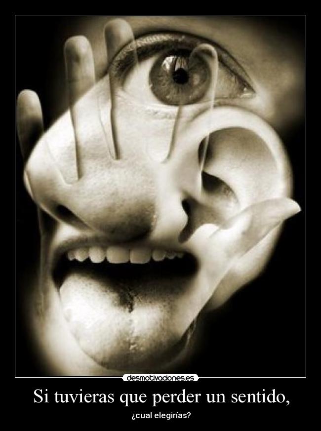Si tuvieras que perder un sentido, - 