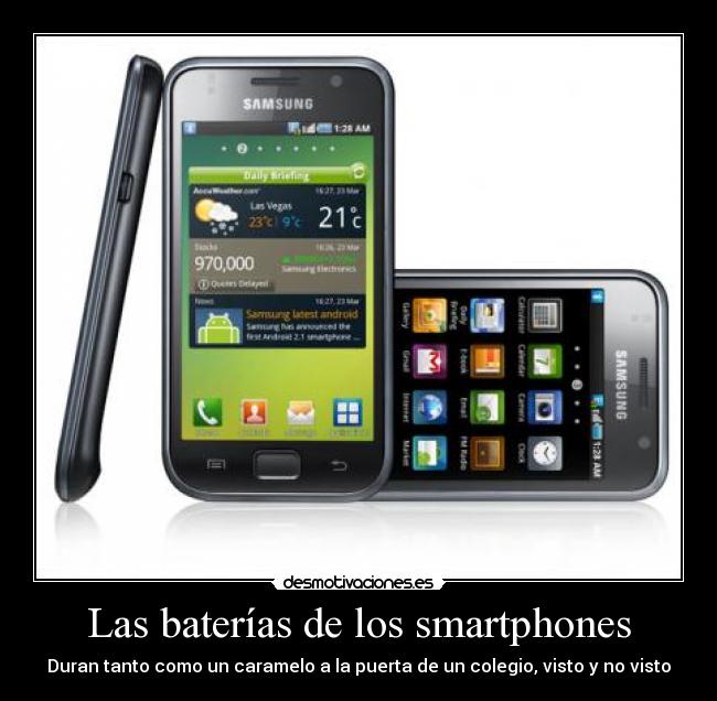 Las baterías de los smartphones -