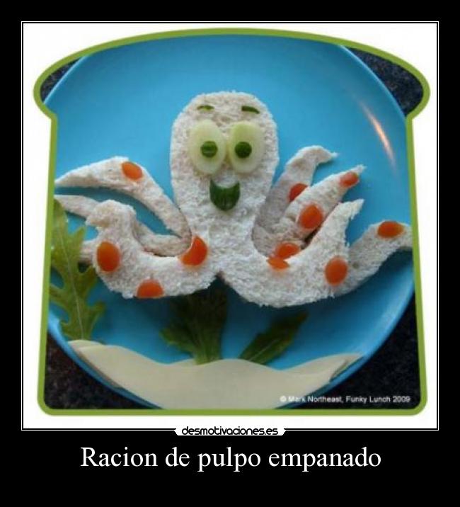 Racion de pulpo empanado -