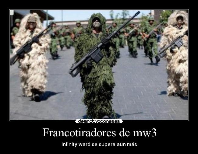 Francotiradores de mw3 -