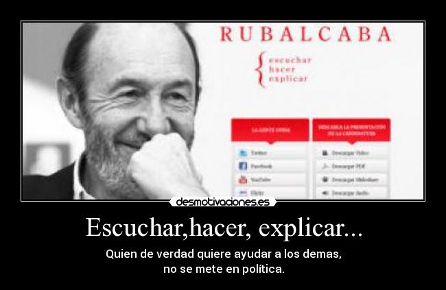 Escuchar,hacer, explicar... -