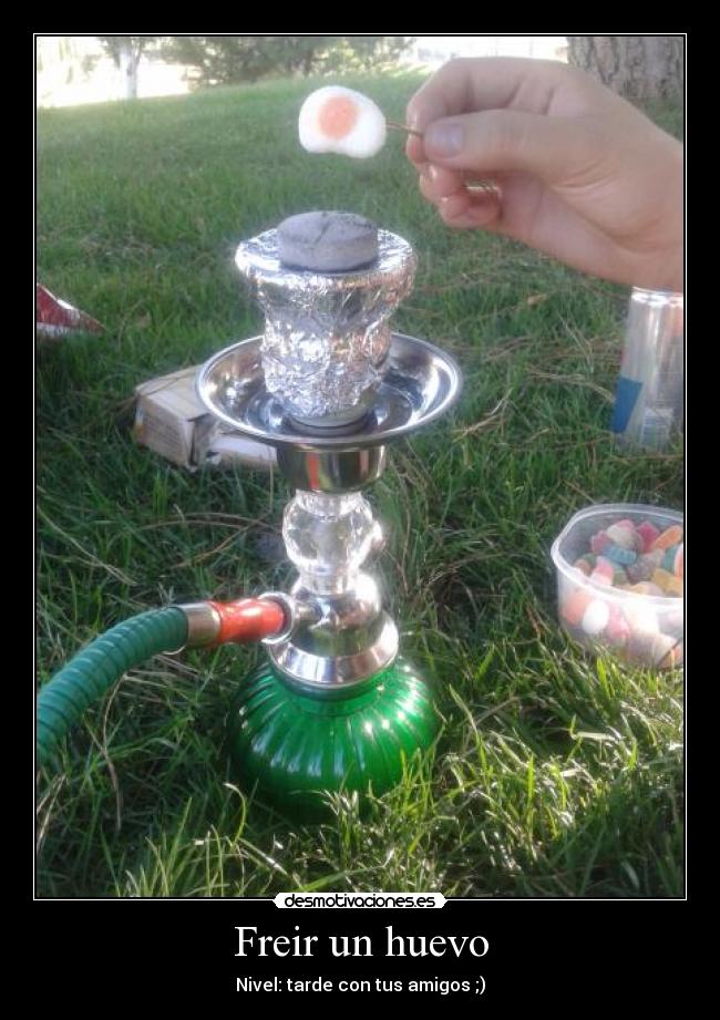 Freir un huevo - Nivel: tarde con tus amigos ;)