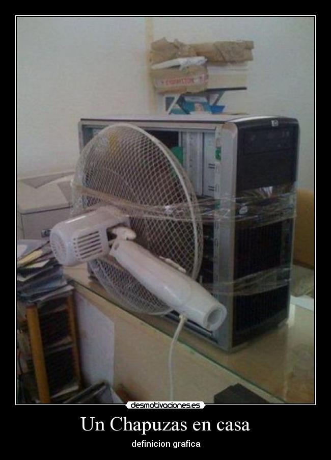 Un Chapuzas en casa - definicion grafica