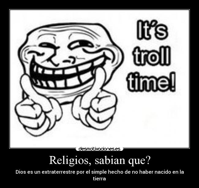 Religios, sabian que? - 