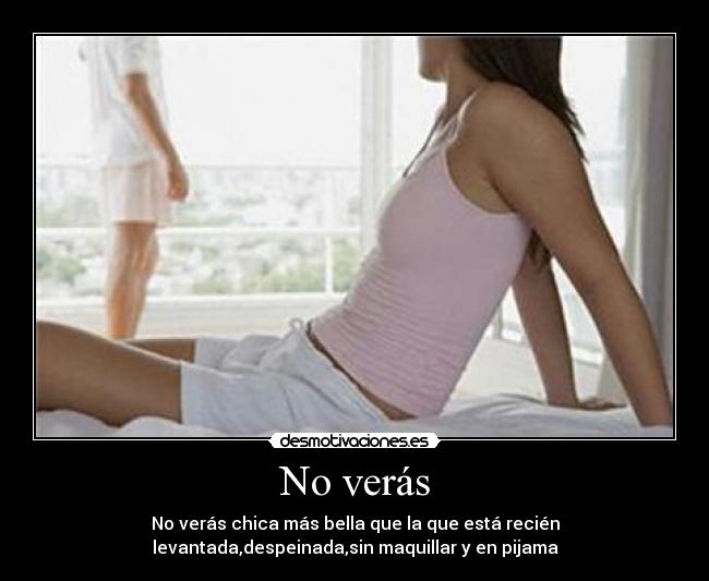 No verás - 