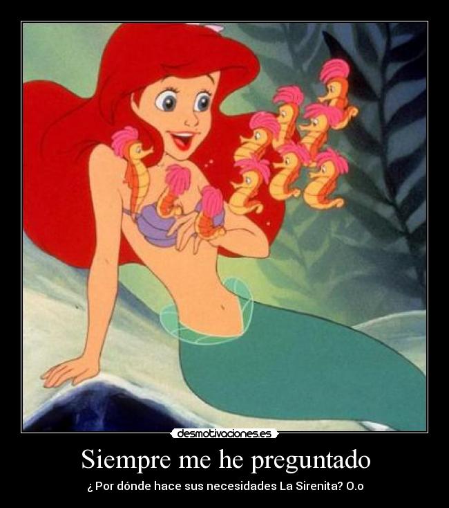 carteles sirenita desmotivaciones