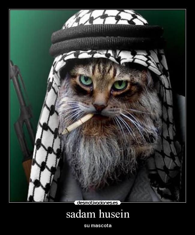 sadam husein - su mascota