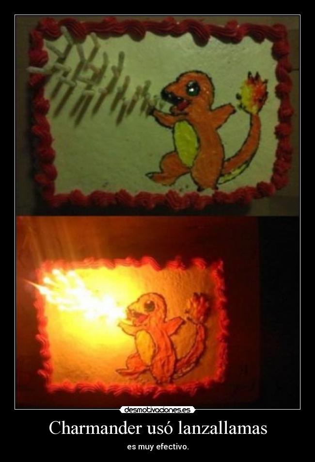 Charmander usó lanzallamas - 
