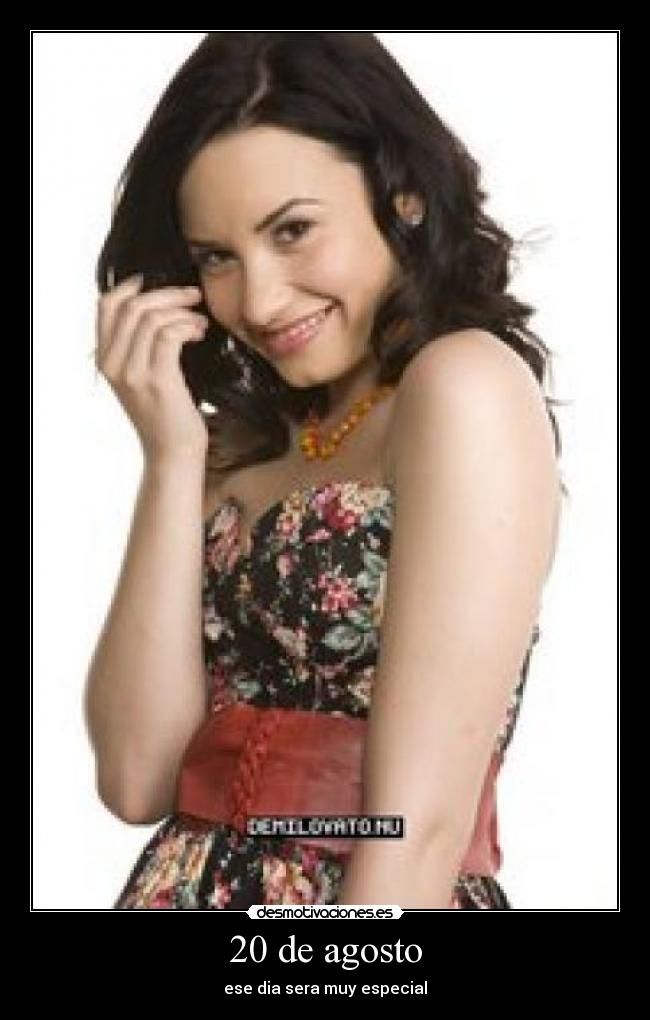 20 de agosto - ese dia sera muy especial