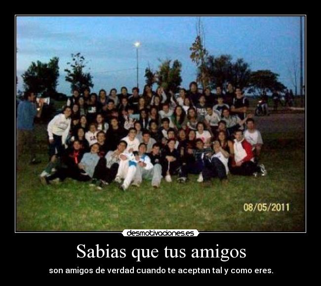 Sabias que tus amigos -