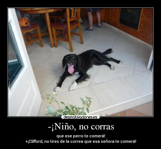 -¡Niño, no corras - 