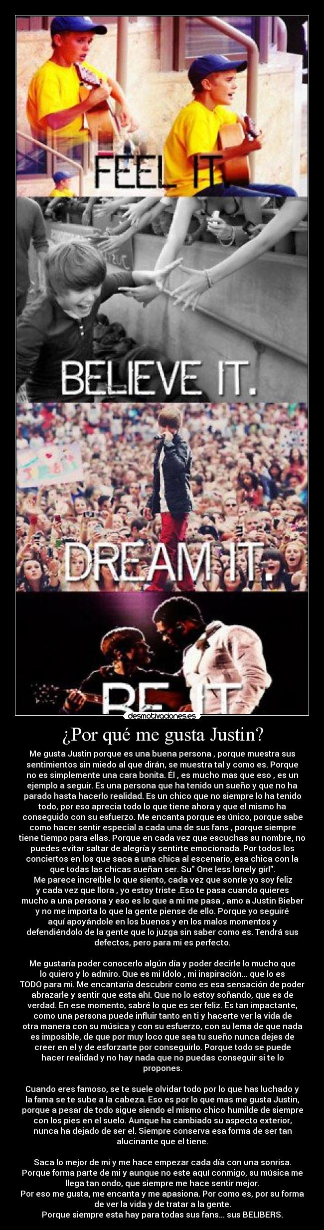 ¿Por qué me gusta Justin? -