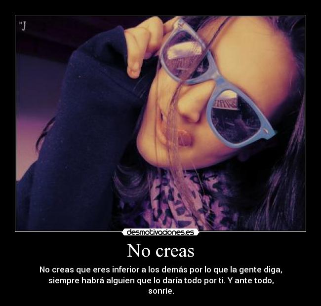 No creas -