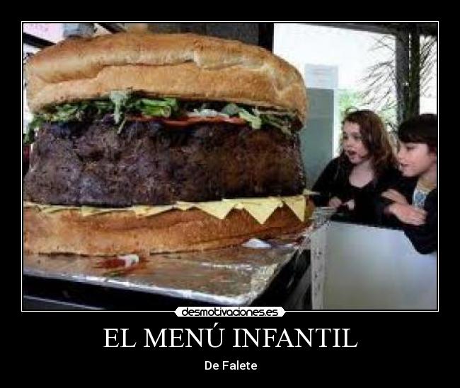 EL MENÚ INFANTIL - De Falete