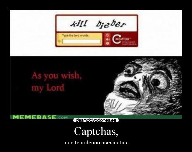 Captchas, - 