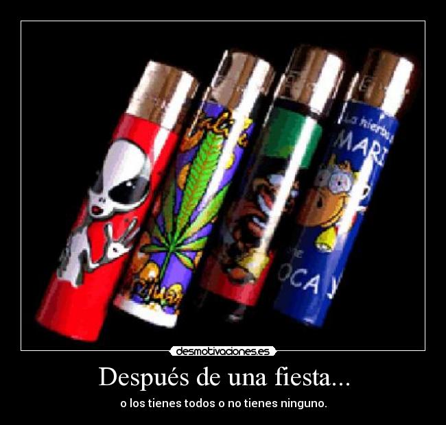 Después de una fiesta... -