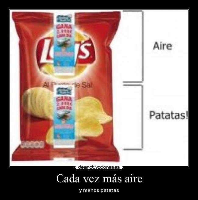 Cada vez más aire -