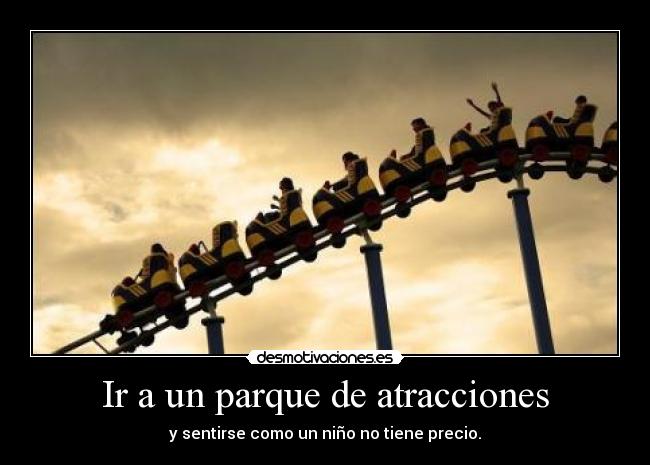 carteles parque atracciones desmotivaciones