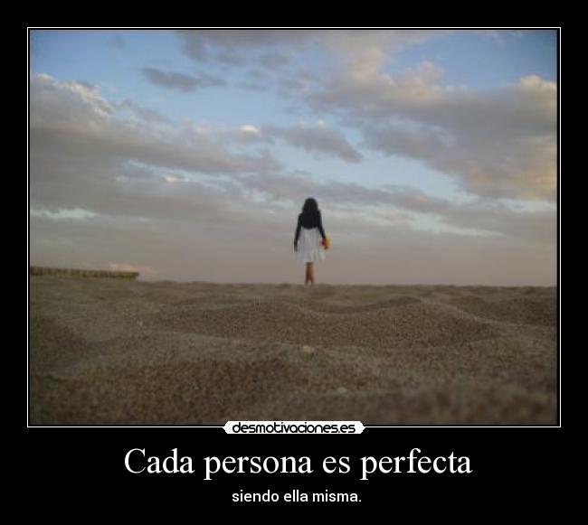 Cada persona es perfecta -