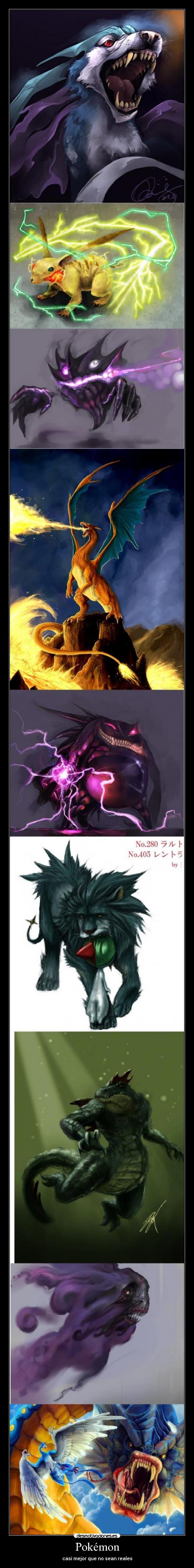 Pokémon - casi mejor que no sean reales