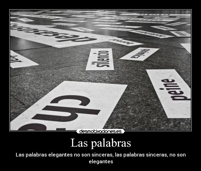 Las palabras -
