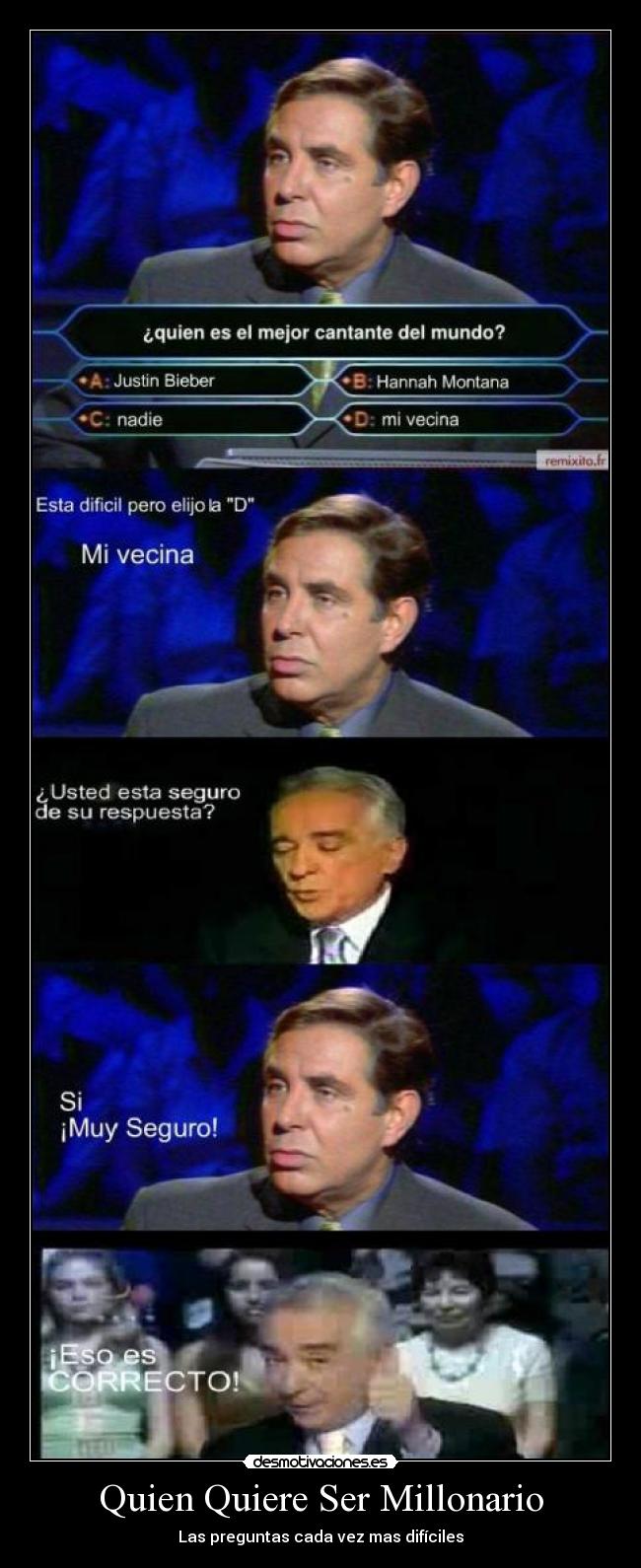 Quien Quiere Ser Millonario - Las preguntas cada vez mas difíciles
